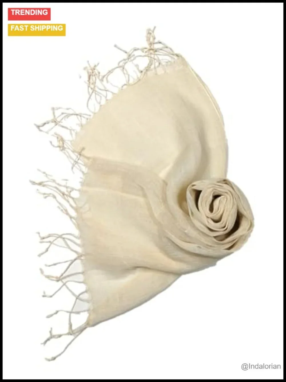 Linen Scarf 100% European Flax Lightweight Breathable Unisex